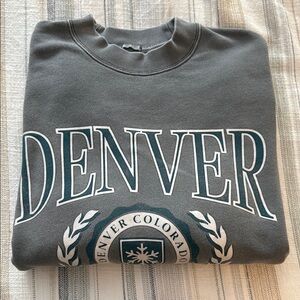 Gray Denver Crewneck Sweater